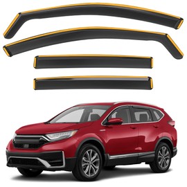 CXZHAZD Shatterproof in-Channel Rain Guards for Honda CR-V (CRV) 2017-2022, Clip-on Window Deflectors Vent Window Visors Rain Sun Wind Guards Shade Deflectors, 4 pcs