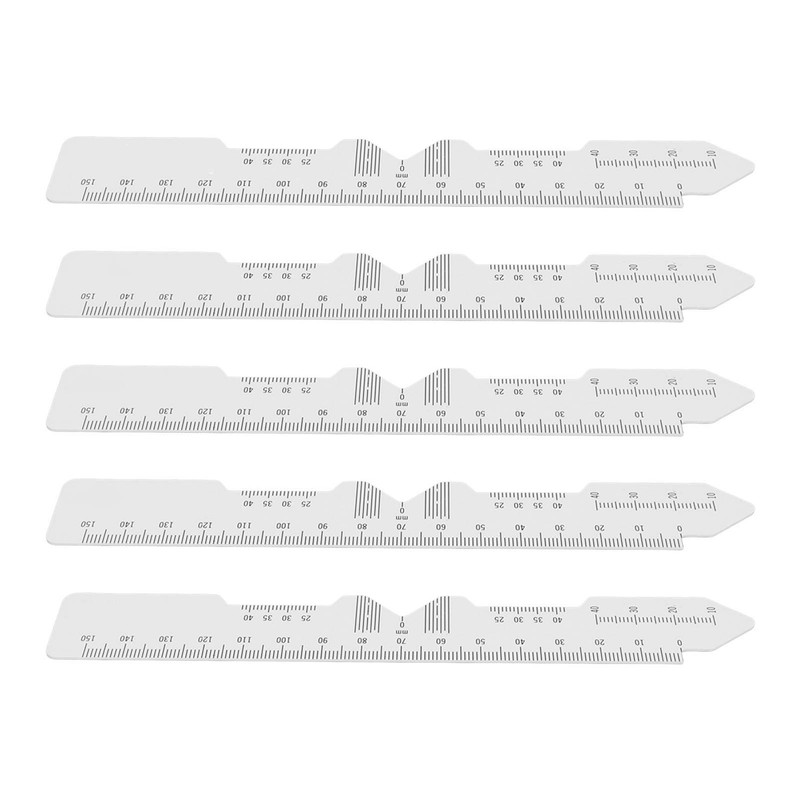 5pcs Ophthalmic PD Ruler Clear Data Marking Smoothing Edges Pupillary