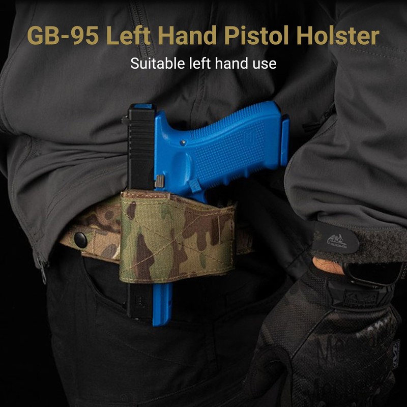 UniPro GB-95 Left-Hand Universal Tactical Holster, MC Pattern, 500D Nylon