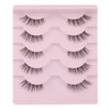 Ruairie False Eyelashes Natural Half Lashes With Clear Band 5