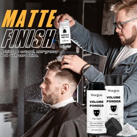 Texturpuder für Männer, Haarpuder Männer, Texture Powder mit Mattem Effekt, Haar-Styling-Puder für Verleiht Sofort Textur und Volumen, Leicht Aufzutragen, Starker Halt Haarpuder für Männer (B)