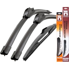 Recambo Windscreen Wiper Front and Rear Compatible with Nissan NV 200 Year of Manufacture 2009 Onwards (Set of 3: 550 mm / 400 mm / 350 mm)