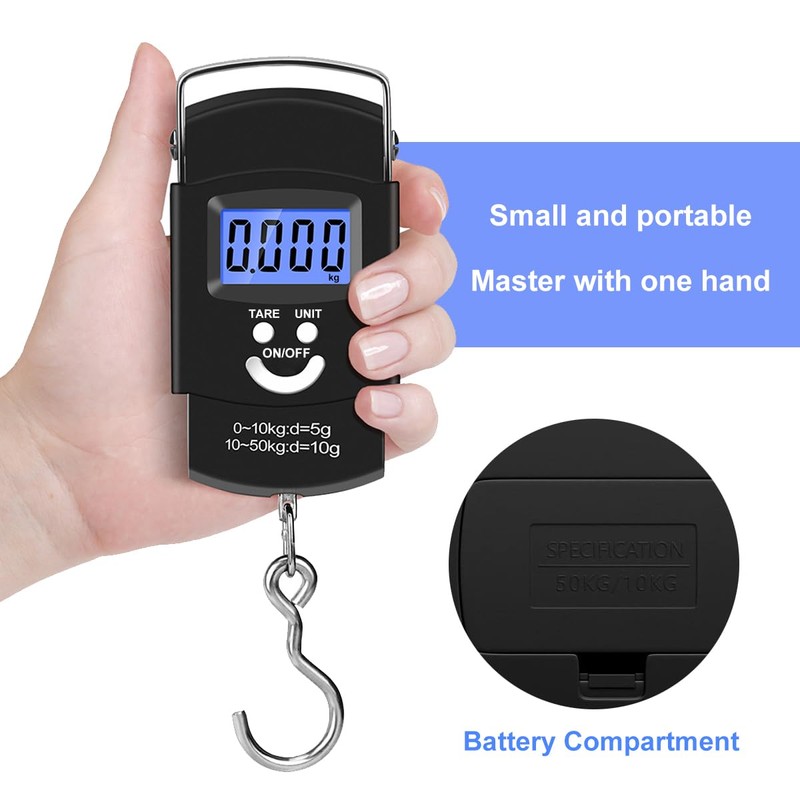 Nutabevr Luggage Scales with Hooks, High Precision Kitchen Digital Suitcase