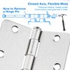 18 Pack Satin Nickel 3.5 Inch x 3.5" 1/4" Radius