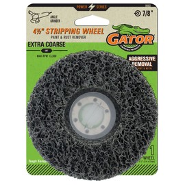 Gator 4-1/2" x 7/8" Type 27 Stripping Wheel, Silicone Carbide, Extra Coarse Grit