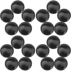 VALICLUD 20 Unidades Tapete Antideslizante para Tablero de Automóvil de Silicona Negra Textura Densa y Borde Elevado para Interior de Coche Resistente al Calor