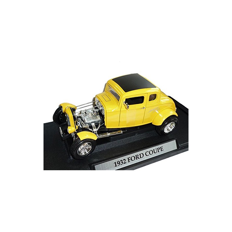 Ford Coupe 1932 Gelb Hot Rod Oldtimer 1/18 Motormax Modellauto
