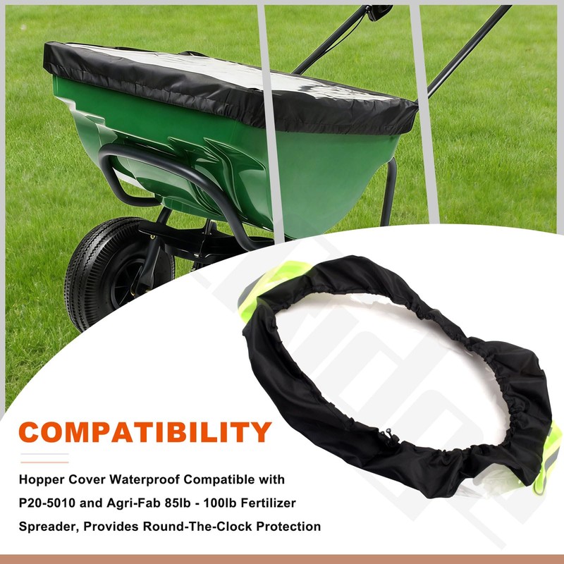 VoltRidge Hopper Cover Waterproof for P20-5010 & Agri-Fab 85lb -