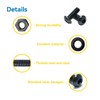 WZHUIDA 300Pcs M4 Screw Assortment Button Head Socket Cap, M4*6mm,
