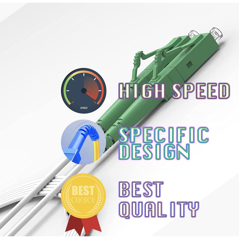 Elfcam - 0.5m LWL LC/APC to LC/APC Fiber Optic Cable