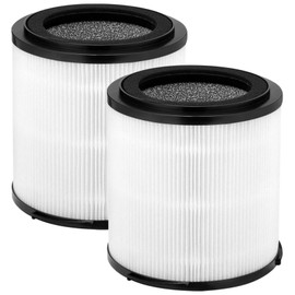 BLUTENET KJ150F-C02 Replacement Filter For SilverOnyx 5-Speed Air Purifier (Large Room500 sq ft), 4 IN 1, H13 True HEPA with High efficiency Activated Carbon and Pre-Filter, 2 Pack
