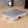 Disposable 3 Compartment Aluminum Dinner Foil Pan/Tray with Board Lids