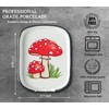 Ceramic Spoon Rest for Stove Top, Large Spoon Holder, Mushroom