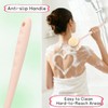 2-Pack Pink Double Sided Bath Brush with Soft Bristles and