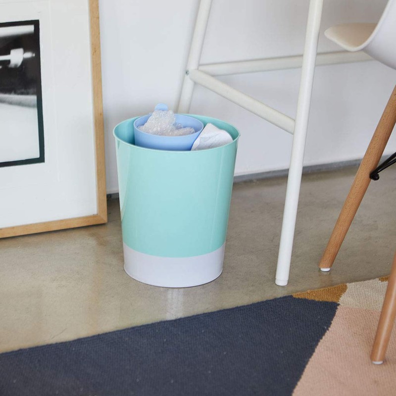 balvi MrRecycle Waste Paper Bin Blue Colour Auxiliary Container to