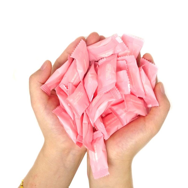 HONBAY 50 Pcs Magic Compressed Travel Towel Disposable Compressed Cotton