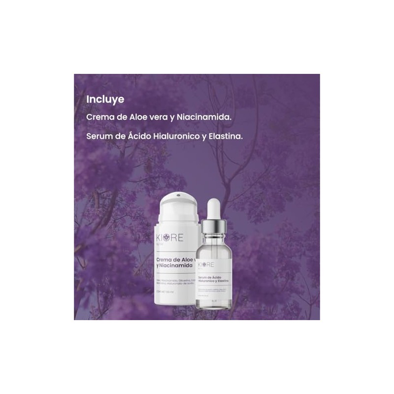 Kit Facial Hidratante de Aloe, Niacinamida y Ácido Hialurónico
