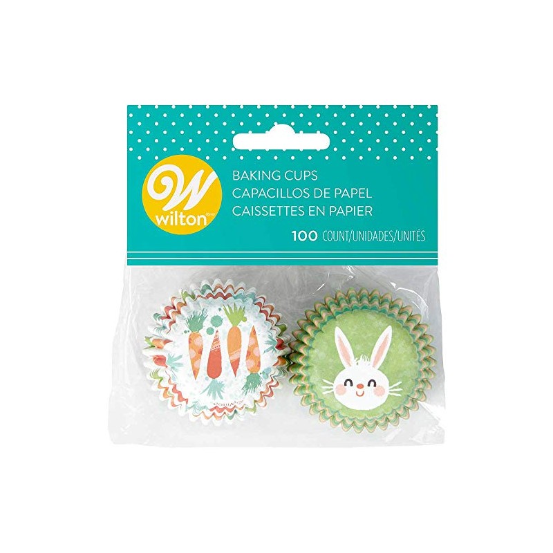 Wilton/Carrot & Bunny Mini Muffin Cups 100CT Cupcake Muffin Paper