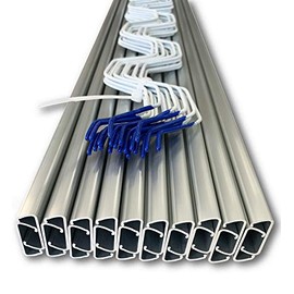 SHANS Greenhouse Channel & Wire, C-Channel & Spring Wire Set, Greenhouse Plastic or Shade Cloth Attachment (30)