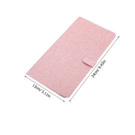 GANAZONO Pu Id Card Holder Pink Car Document Organizer Insurance Card Case Car Essentials Pouch