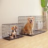 30-Inch Folding Metal Wire Dog Crate, Durable, Foldable, Collapsible Double