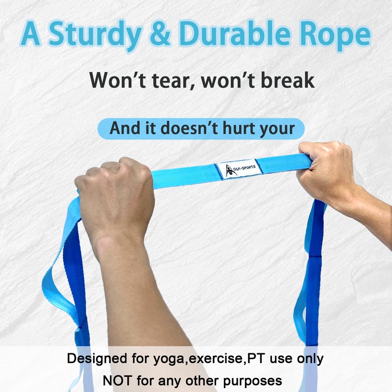 Stretching Strap Yoga Strap with Loops, Stretch Straps for Physical
