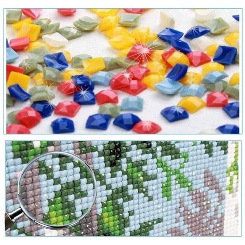ycyingcheng Square Diamond Painting Tractor Cross Stitch Embroidery Full Diamond