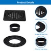 4 Inch Drain Grate Kit Compatible with Schluter Kerdi-Drain Flange