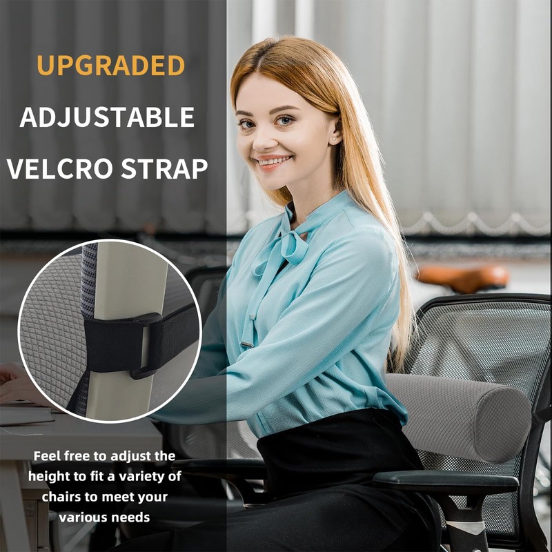CharmBurst Ergonomic Lumbar Cushion with Cover, Lumbar Cushion Car with