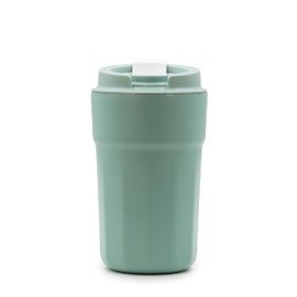 Vapur All Purpose Reusable Insulated Tumbler Cup with Flip Top Lid, Perfect for Morning Coffee and Ice Cold Drinks, Ideal for Travel and Fits in Most Cup Holders, 12 Ounce, Sea Glass, Pack of 1