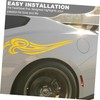 ULTECHNOVO 1 Pair Flame Decals for Car Hood Weatherproof Vinyl