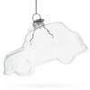 Elegant Car Blown Clear Glass Christmas Ornament