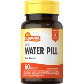 Sundance Water Pills Supplement | 60 Tablets | Fluid Balance | Vegetarian, Non-GMO, and Gluten Free Formula