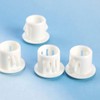 ECSiNG 100PCS Hole Plugs White Plastic 10mm Snap in Locking