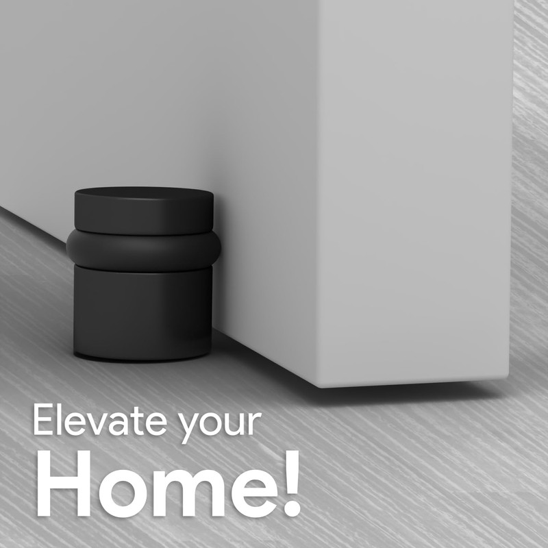 Mega Handles Floor Door Stopper - Black Door Stopper Quickly