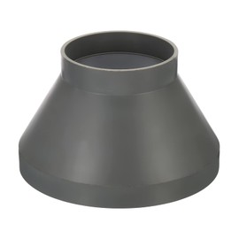 PATIKIL 8" to 4" Duct Reducer Connector, Heating Cooling Ventilation Tube Fire-resistant Increaser Adapter Pipe Fitting for Vent System, Grey 200x110 mm ID