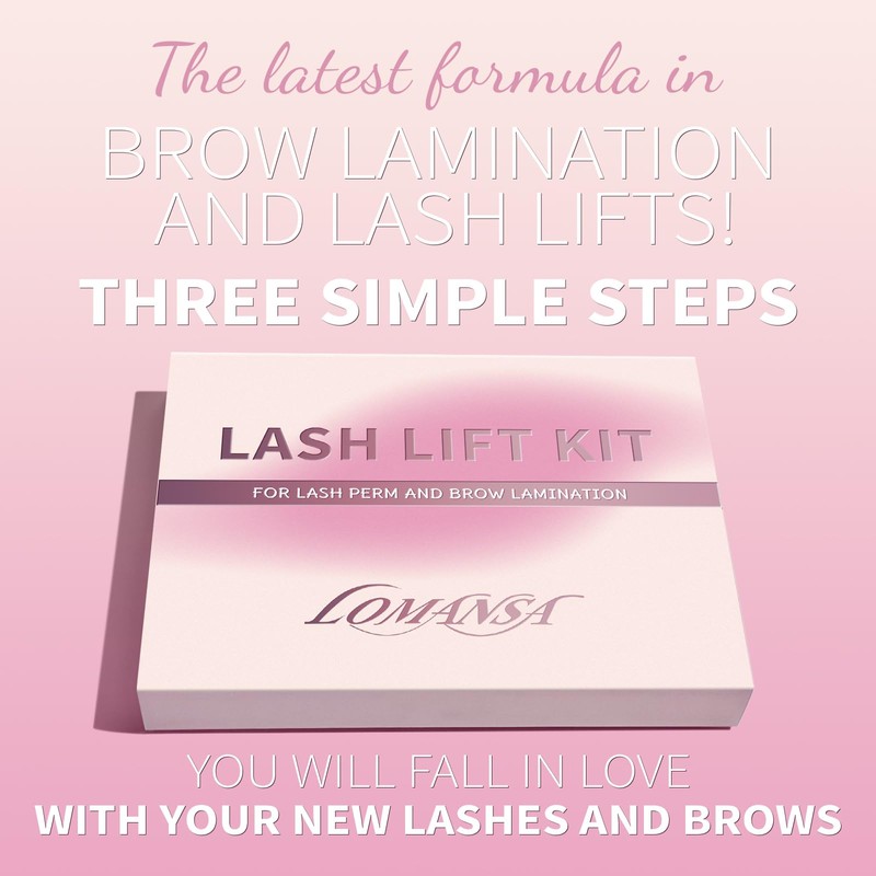 Lomansa Lash Lift Kit, Eyelash Perming Kit, Brow Lamination Kit,