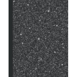 Black Glitter Composition Notebook: 8.5 X 11 Standard College Ruled Paper Lined Journal, Black Glitter Texture Cover - A Perfect Gift For Any College Students
