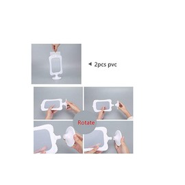 Leoyoubei Pack of 10 Vertical Stand Photo Frame Double Sided Sign Display Holder,Each Frame Holds 2 Pictures 4x6,Menu Box/Specimen Framework/Price Tag/Culture Card/Ornaments Exhibition(Red)