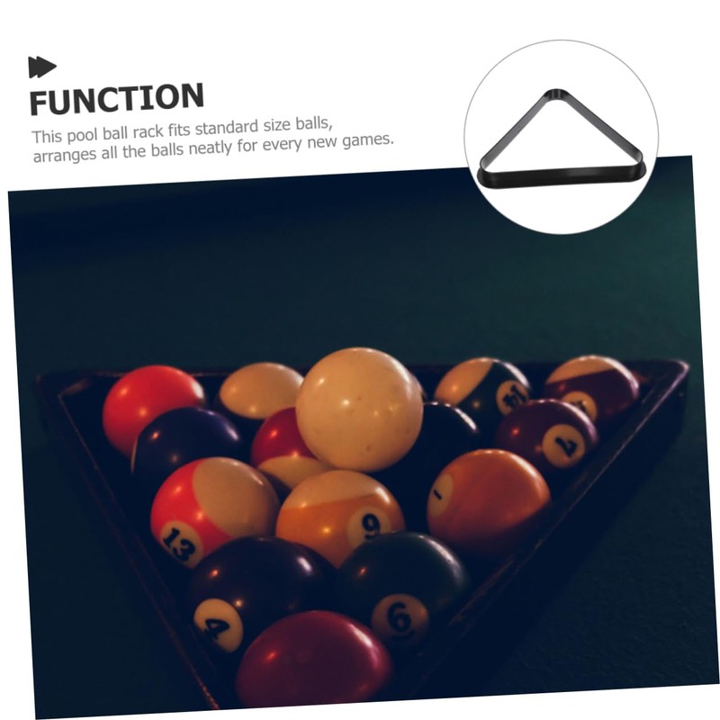 Gatuida Mini Billiard Rack Triangle Durable Pool Balls Organizer for