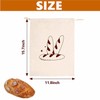 Linen Bread Bags, 2 Pack Reusable Natural Unbleached Linen Bread
