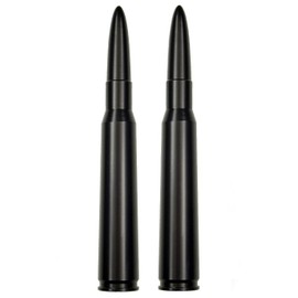 50 Caliber Bullet Aluminum Antenna is Compatible with Harley Davidson Touring Tri Glide Ultra Classic FLHTCUTG (2009-2020) - 2 Pack
