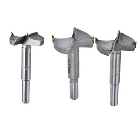 TA-VIGOR 38mm 40mm 42mm Forstner Drill Bits, Tungsten Carbide Wood Hole Saw Auger Opener for Woodworking Hinge Hole Drilling Boring Bit Cutter Gray 3in1 Set