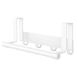 HOISIMDY Kitchen Towel Holder Over Cabinet Door Towel Rack Hand Towel Bar Multipurpose for Kitchen or Sink