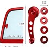 2PC Universal Window Crank Handle, Aluminum Car Window Opener Handle