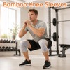 Mivoro Bamboo Knee Sleeve for Knee - One Pair Bamboo