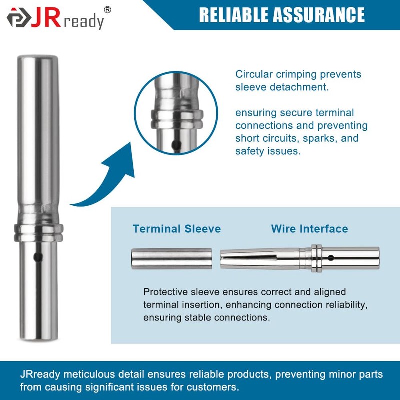 JRready Deutsch DT Solid Contacts Pin & Soc Tamaño 16,