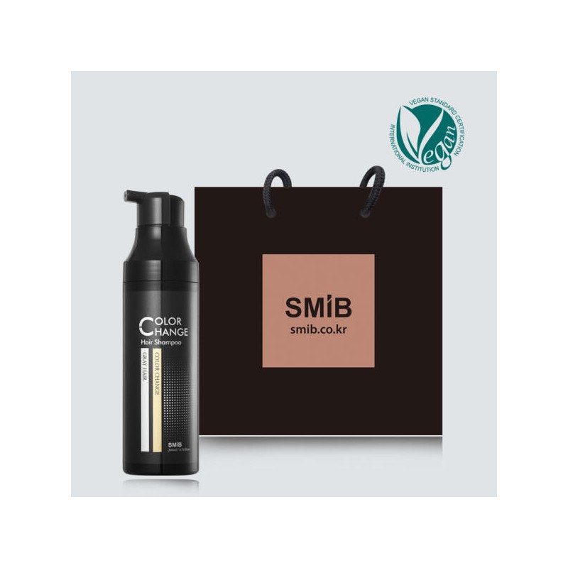 Smib 스미브 비건 천연 염색 샴푸 200ml 새치 회춘 저자극
