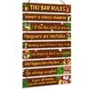 Tiki bar decorations Funny Tiki Bar Rules Sign Tiki Bar