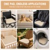 4 Pcs Absorbent Incontinence Chair Pads, 50x50cm Washable Chair Mats